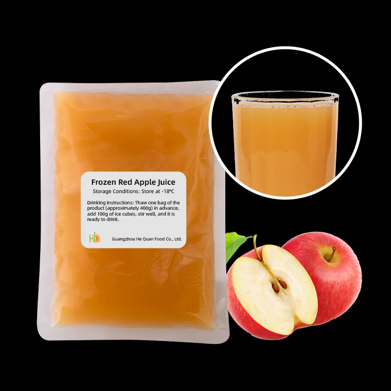 Syrup-Frozen Red Apple Juice