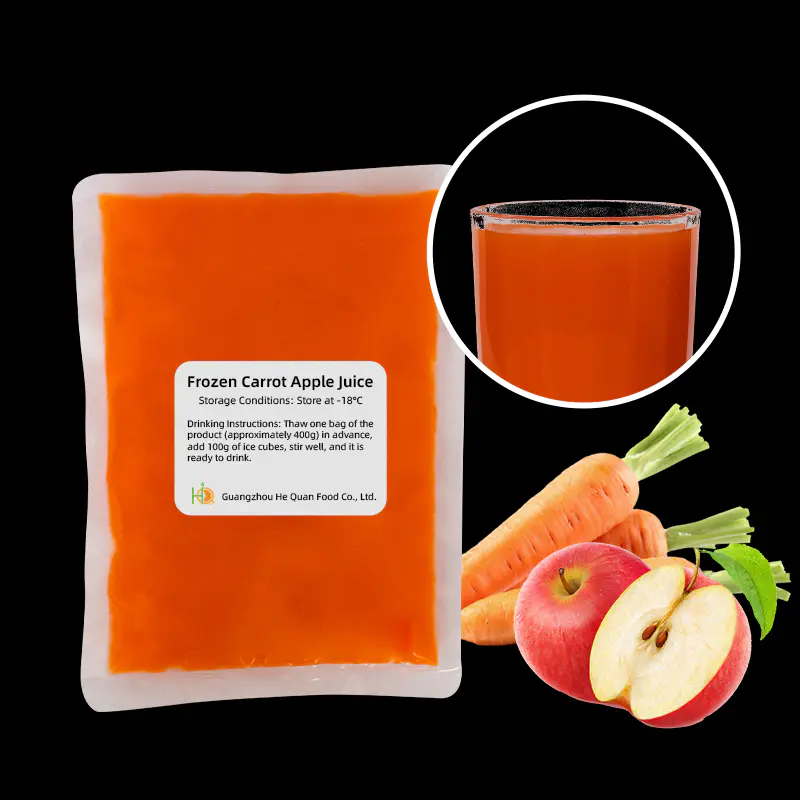 Syrup-Frozen Carrot Apple Juice