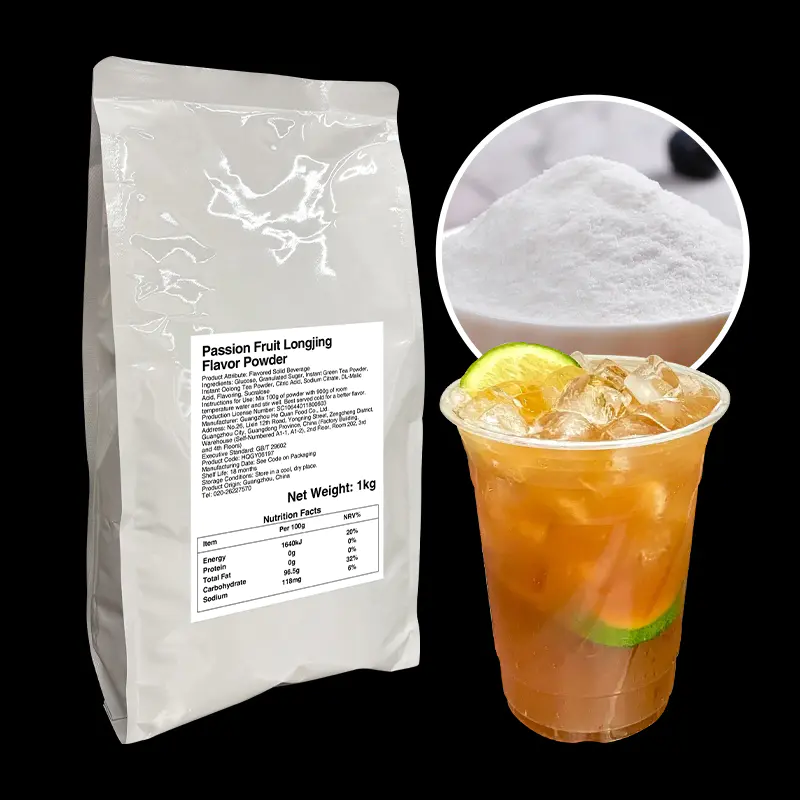Drink Mixes-Passion Fruit Longjing Flavor Powder-1