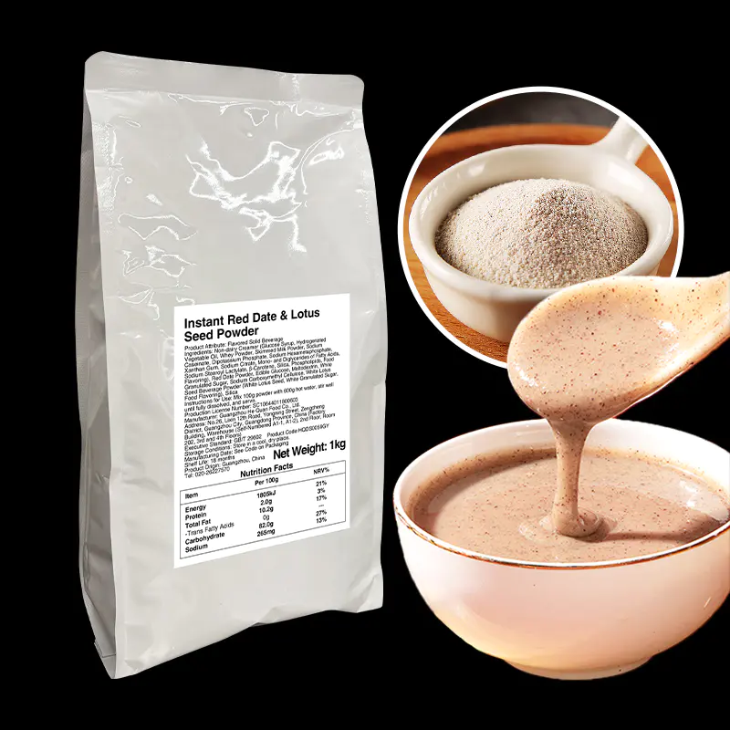 Drink Mixes-Red Date & Dried Lotus Seed Instant Porridge Powder-1