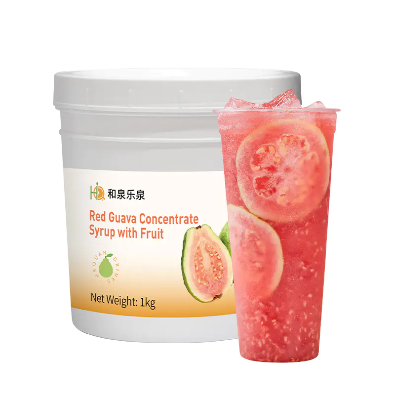Syrup-Red Guava Concentrate with Real Fruit Pulp-11